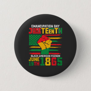 Juneteenth Emancipation Day Black American Freedom 2 Inch Round Button