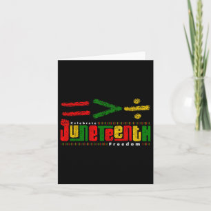 Juneteenth Equality Is Greater Than Division Afro Card