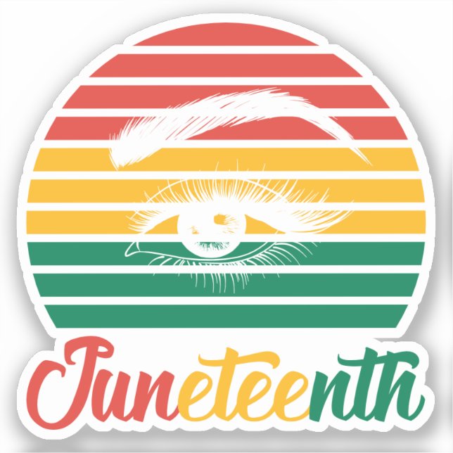 Juneteenth | Eyes And Eyebrows | Red Black Green (Front)