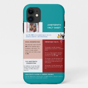 Juneteenth Fact Sheet iPhone 11 Case