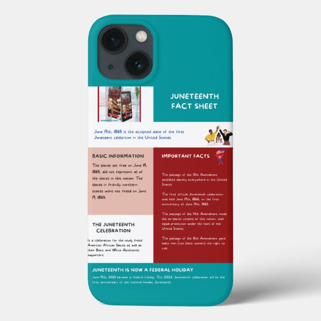 Juneteenth Fact Sheet Case-Mate iPhone Case (Back)