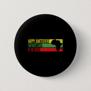 Juneteenth Fathers Day Black Dad Happy Holiday Cel 2 Inch Round Button