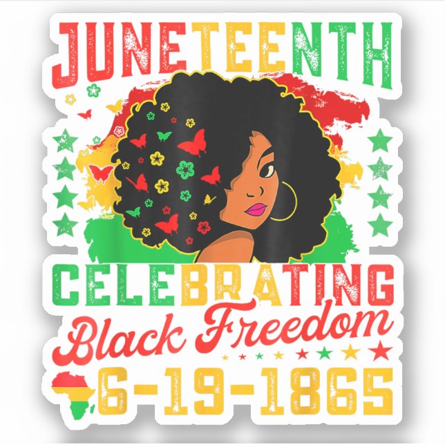 Juneteenth Flag Celebrating Black Freedom Juneteen (Front)