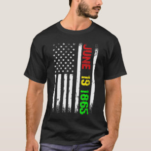 Juneteenth Flag June 19 1865 Black history Junetee T-Shirt