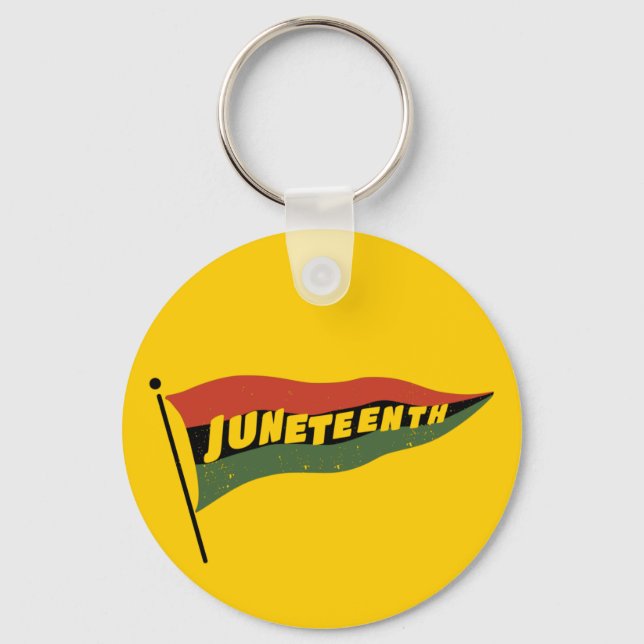 Juneteenth Flag Keychain (Front)