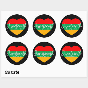 Juneteenth Free-ish since 1865 Classic Round Sticker