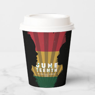 Juneteenth Freedom 1865 Black History Celebration Paper Cups