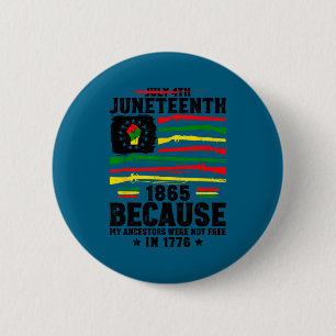 Juneteenth freedom 1865 rights african black pride 2 inch round button