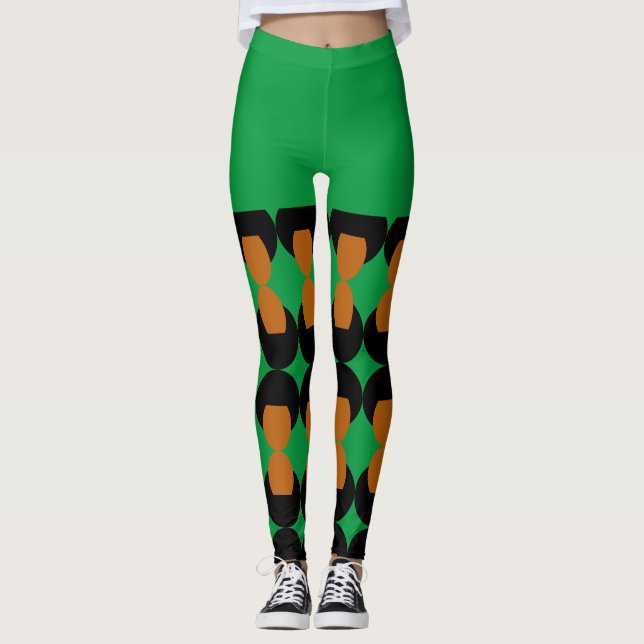 Juneteenth Freedom Celebration Afro Leggings (Front)