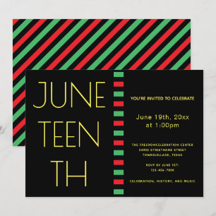 Juneteenth Freedom Celebration Invitation