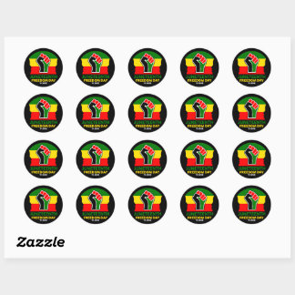 Juneteenth Freedom Day Black History Classic Round Sticker
