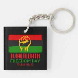Juneteenth Freedom Day Black History     Keychain