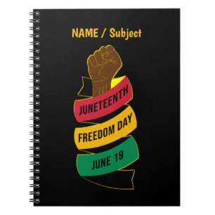 Juneteenth Freedom Day Black History Notebook