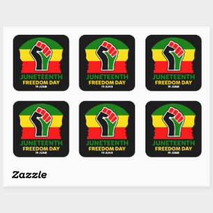 Juneteenth Freedom Day Black History Square Sticker