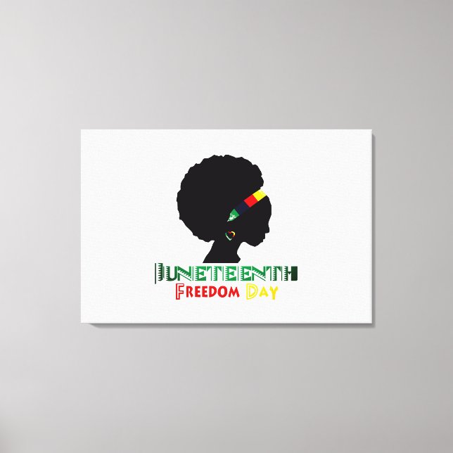 Juneteenth /Freedom Day Canvas Print (Front)