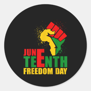 Juneteenth Freedom Day Celebrating Black Freedom S Classic Round Sticker