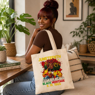 Juneteenth Freedom Day Celebrating Black History Tote Bag