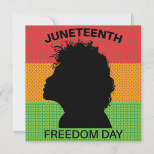 Juneteenth Freedom Day, Flag Pattern Invitation