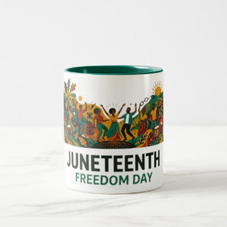 Juneteenth Freedom Day Two-Tone Coffee Mug