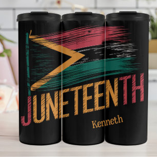 Juneteenth: Freedom Flag, Heritage Celebrated Thermal Tumbler