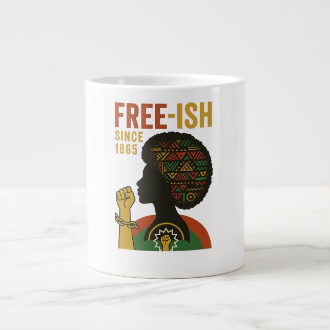 Juneteenth Freedom Mug – Black Pride Cup (Front)