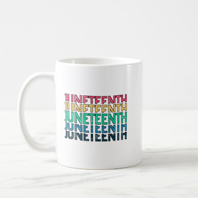 Juneteenth, Freedom of African American. Coffee Mug (Left)
