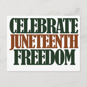 Juneteenth freedom postcard