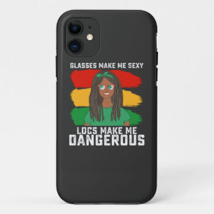 Juneteenth Glasses Locs Make Me Dangerous iPhone 11 Case