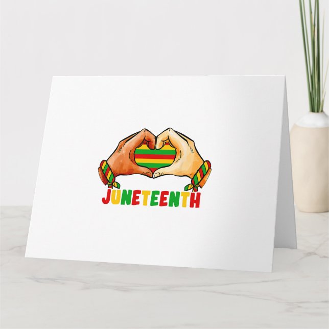 Juneteenth Heart  Card (Front)