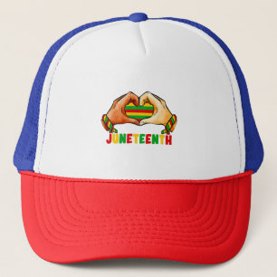 Juneteenth Heart Trucker Hat