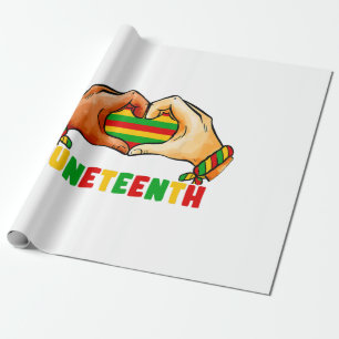 Juneteenth Heart Wrapping Paper