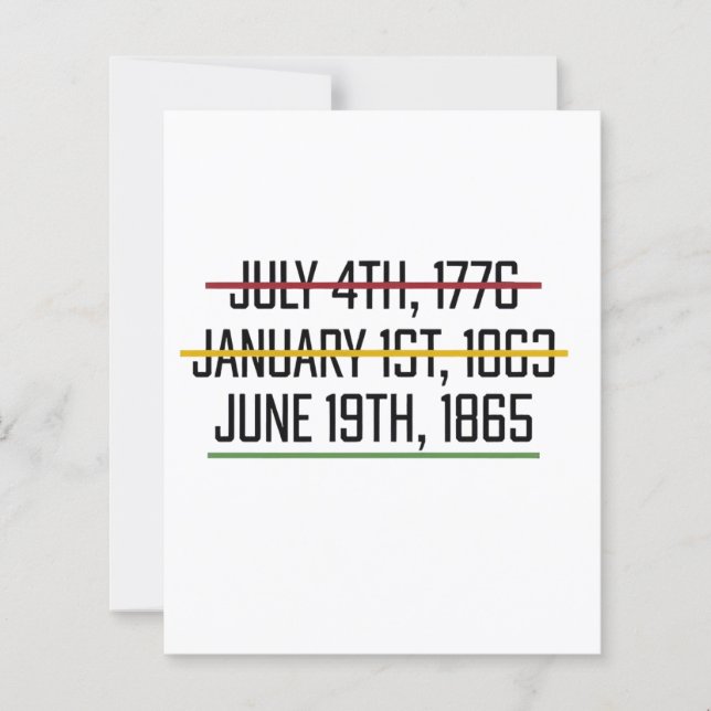 Juneteenth Independence Day Black History   (Front)