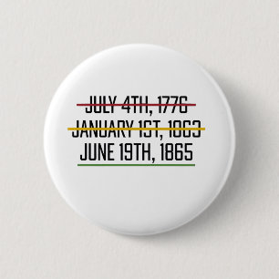 Juneteenth Independence Day Black History 2 Inch Round Button