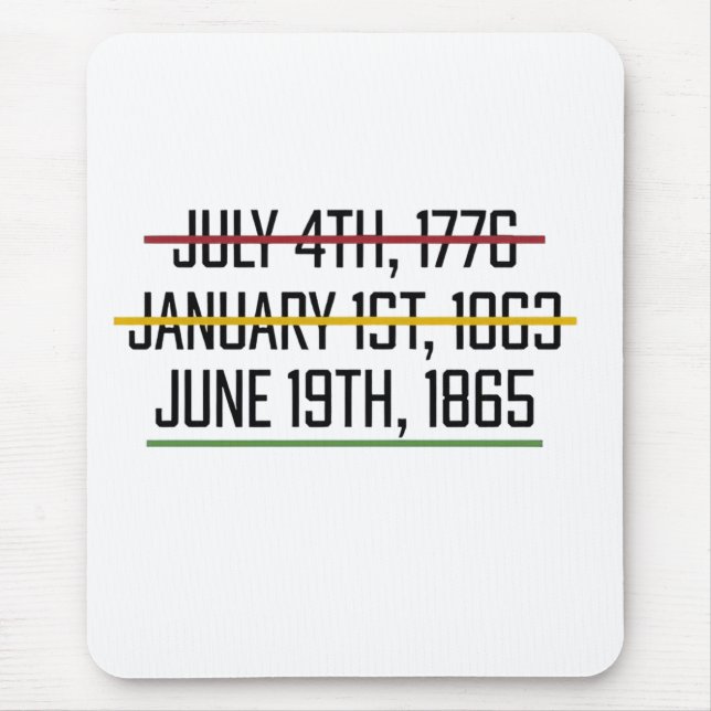 Juneteenth Independence Day Black History   Mouse Pad (Front)