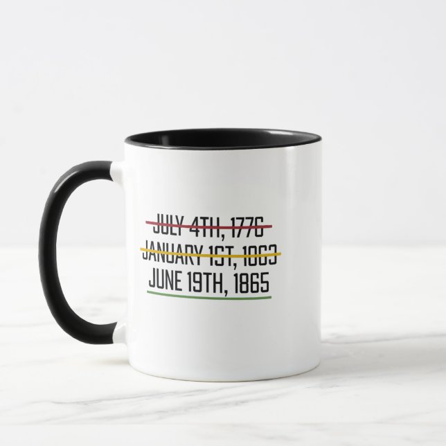 Juneteenth Independence Day Black History   Mug (Left)