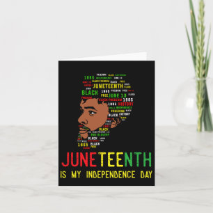 Juneteenth Independence Day Black Men Fathers Day  Card