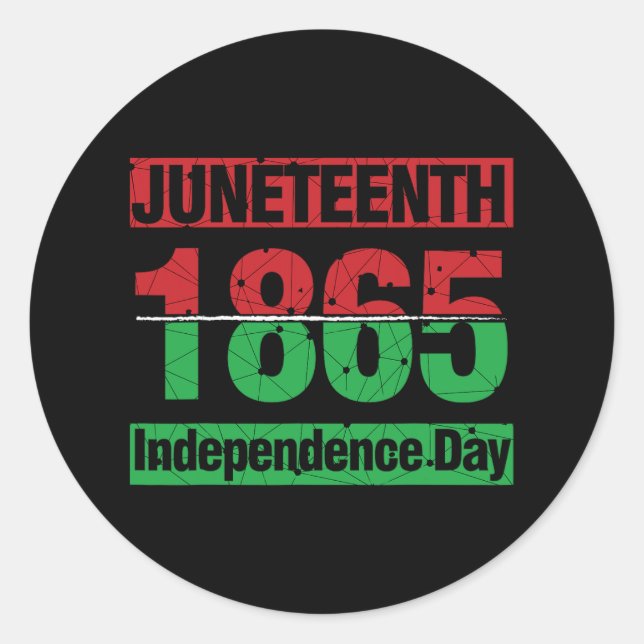 Juneteenth Independence Day - Juneteenth  Classic Round Sticker (Front)