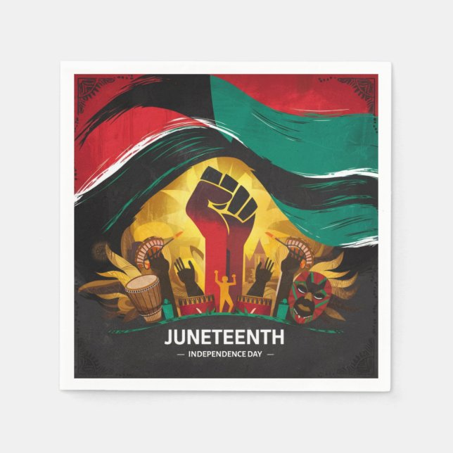 Juneteenth Independence Day  Napkin (Front)
