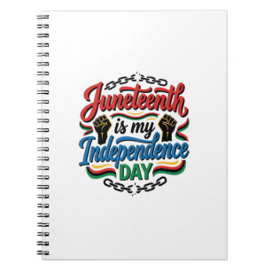 Juneteenth Independence Day Vintage Shirt Design_1 Notebook