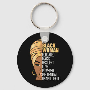 Juneteenth Independence Day Women Black American F Keychain