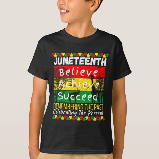 Juneteenth is independence day black pride melanin T-Shirt (Front)