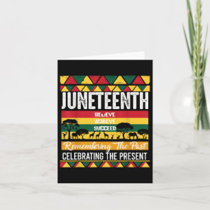 Juneteenth Is My Independence Day African 1865 Fre Card