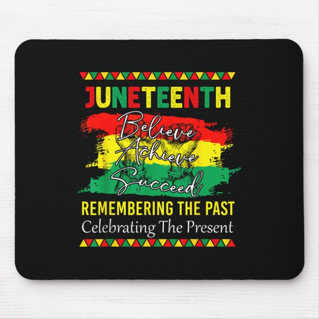 Juneteenth Is My Independence Day Black Pride Mela Mouse Pad (Front)