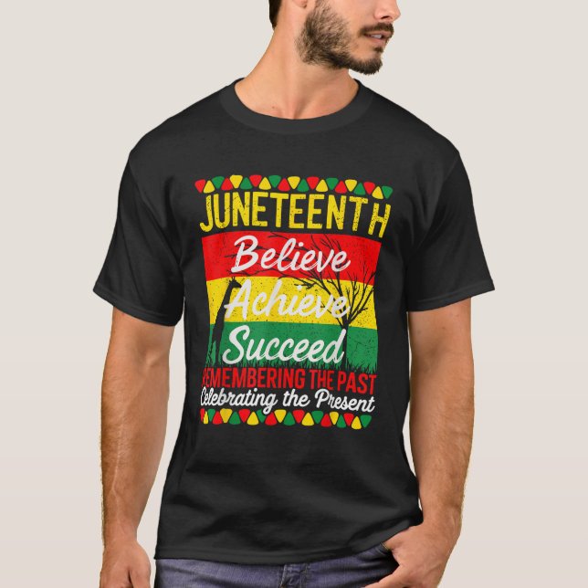 Juneteenth Is My Independence Day Black Pride Mela T-Shirt (Front)