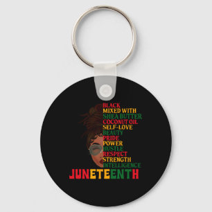 Juneteenth Is My Independence Day Black Women Blac Keychain