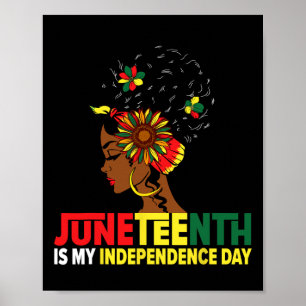 Juneteenth Is My Independence Day For Women Queen Poster