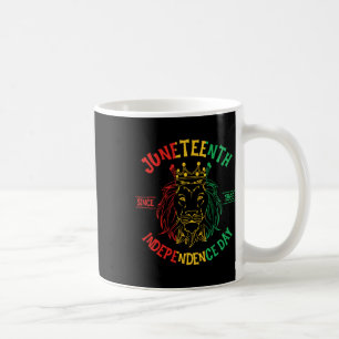 Juneteenth Is My Independence Day Lion Free-ish Si Coffee Mug