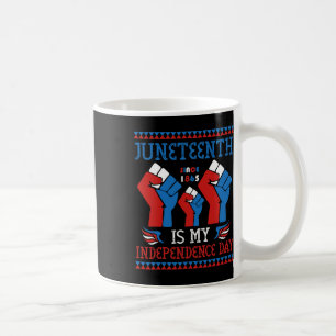 Juneteenth Is My Independence Day Since 1865 Red W Coffee Mug