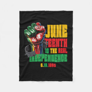 Juneteenth Is The Real Independence Day 1865 Pride Fleece Blanket