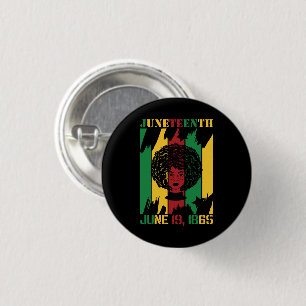 Juneteenth June 19, 1865 Black History 1 Inch Round Button